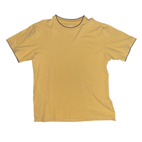 St. John's Bay Other - St Johns Bay Mens Yellow Short Sleeve Pocket T-Shirt Size Large 100% Cotton Tee